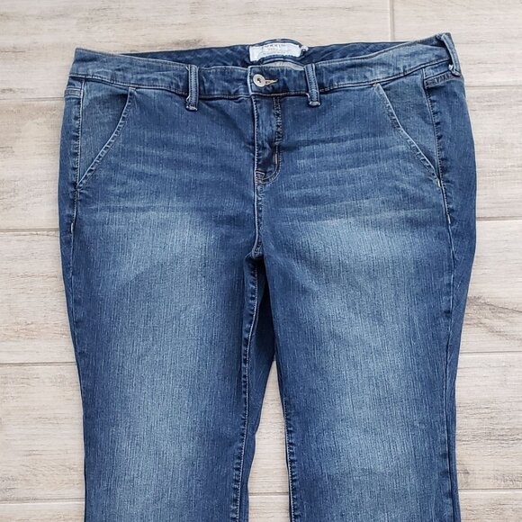 Torrid Slim Boot Jean Women's Flap Pocket Vintage Stretch Denim Medium Wash 20S - Picture 4 of 9